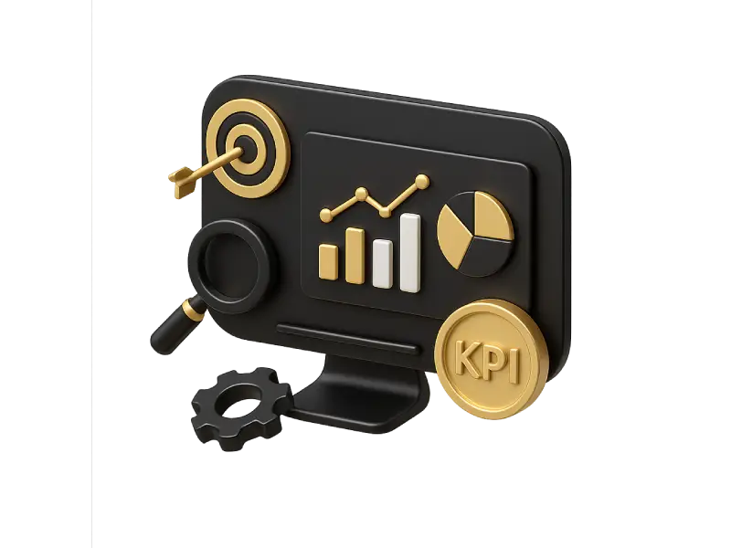 Illustration analyse de performance et KPI